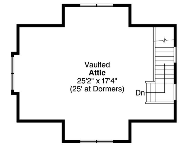 Craftsman Floor Plan - Upper Floor Plan #124-891