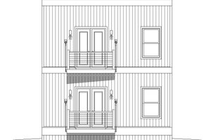 Exterior - Front Elevation 3 for Contemporary House Plan #932-292 - 2 bed, 2.5 bath