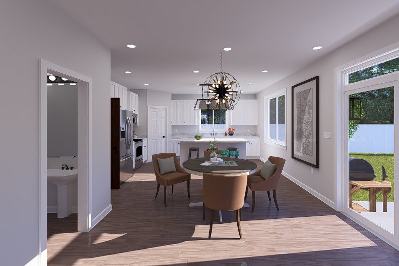 Architectural House Design - Interior - Dining Room for Farmhouse House Plan #1060-254 - 3 bed, 2.5 bath