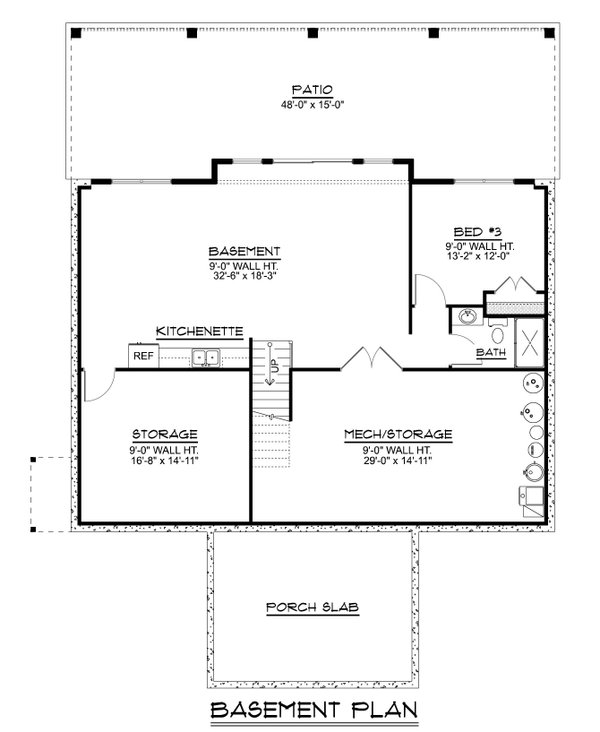 Barndominium Floor Plan - Lower Floor Plan #1064-311