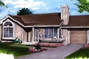 Ranch Style House Plan - 1 Beds 1 Baths 950 Sq/Ft Plan #320-329 