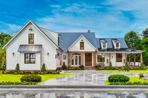 Farmhouse Exterior - Front Elevation Plan #54-488