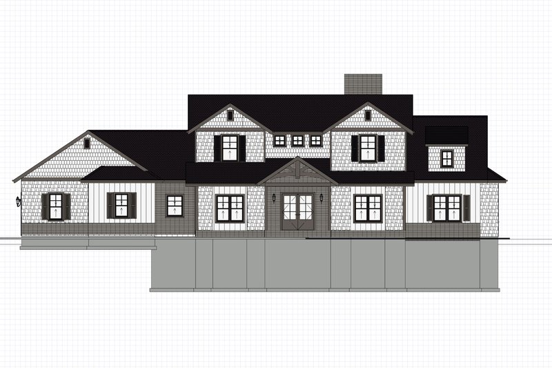 House Plan Design - Exterior - Front Elevation for Farmhouse House Plan #1109-15 - 5 bed, 3 bath