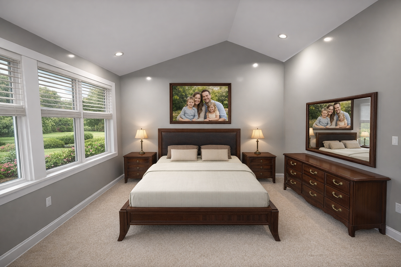 House Blueprint - Interior - Master Bedroom for Farmhouse House Plan #1060-478 - 3 bed, 2.5 bath