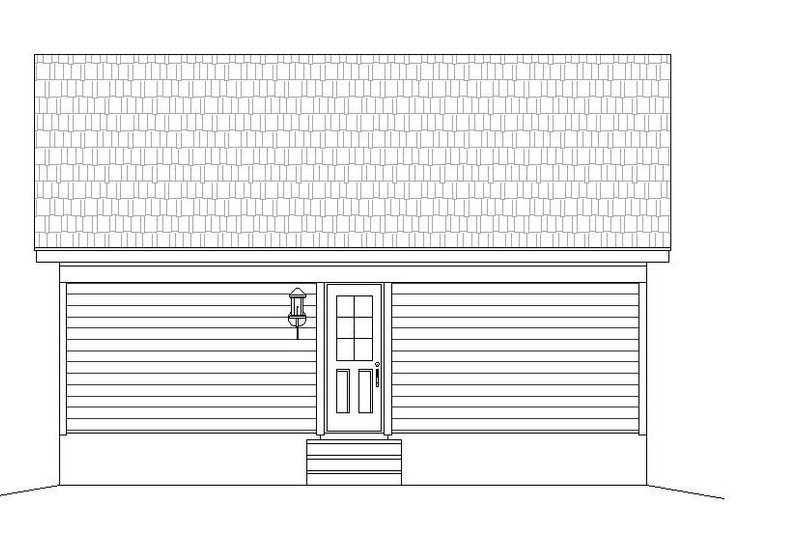 Dream House Plan - Exterior - Rear Elevation for Country House Plan #932-191 - 1 bed, 1 bath