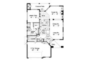 Mediterranean Style House Plan - 4 Beds 3.5 Baths 2861 Sq/Ft Plan #417-342 