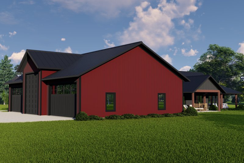House Plan Design - Exterior - Other Elevation for Barndominium House Plan #1064-106 - 3 bed, 2.5 bath