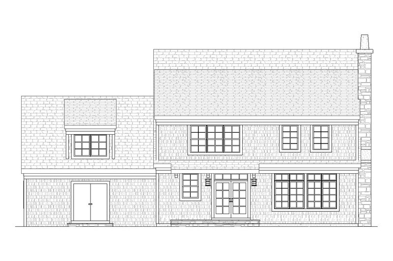 House Plan Design - Exterior - Rear Elevation for Traditional House Plan #901-2 - 3 bed, 2.5 bath
