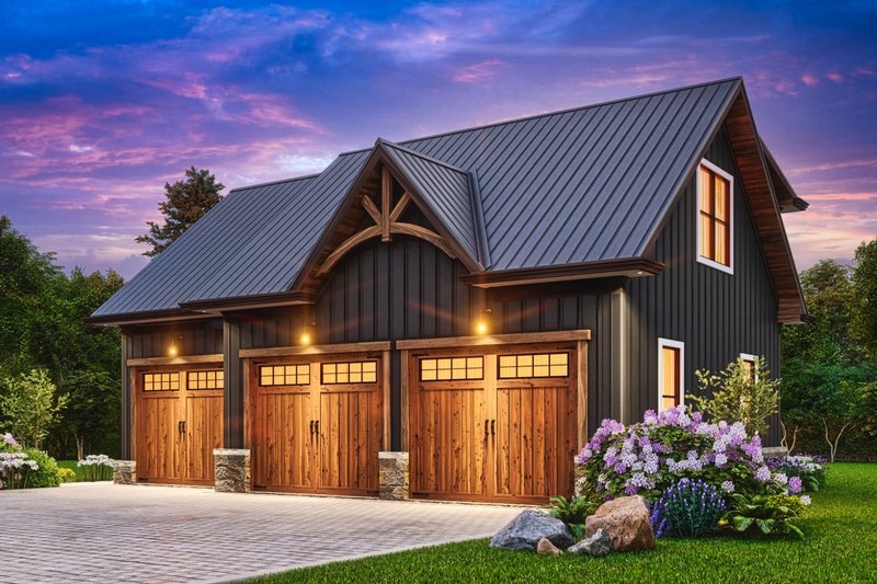 Dream House Plan - Craftsman Exterior - Front Elevation Plan #54-594