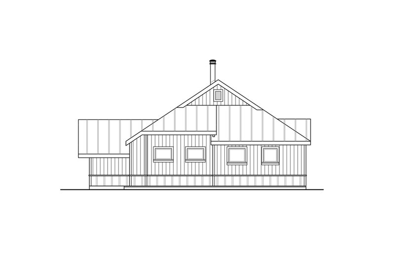 Home Plan - Exterior - Other Elevation 1 for Country House Plan #124-1306, 1 bath