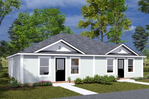 Cottage Exterior - Front Elevation Plan #513-2303