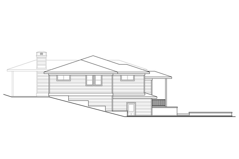 Dream House Plan - Exterior - Other Elevation for Prairie House Plan #124-1203 - 3 bed, 3 bath
