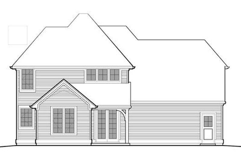 Architectural House Design - Exterior - Rear Elevation for Traditional House Plan #48-507 - 3 bed, 2.5 bath