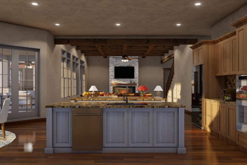Dream House Plan - Interior - Kitchen 3 for European House Plan #923-31 - 4 bed, 3.5 bath