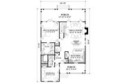 Cottage Style House Plan - 4 Beds 4 Baths 1948 Sq/Ft Plan #137-415 Floor 