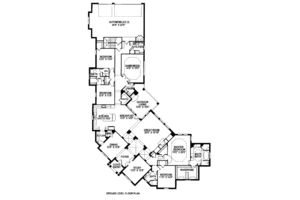 Floor Plan - Main Floor for European House Plan #141-334 - 4 bed, 3.5 bath