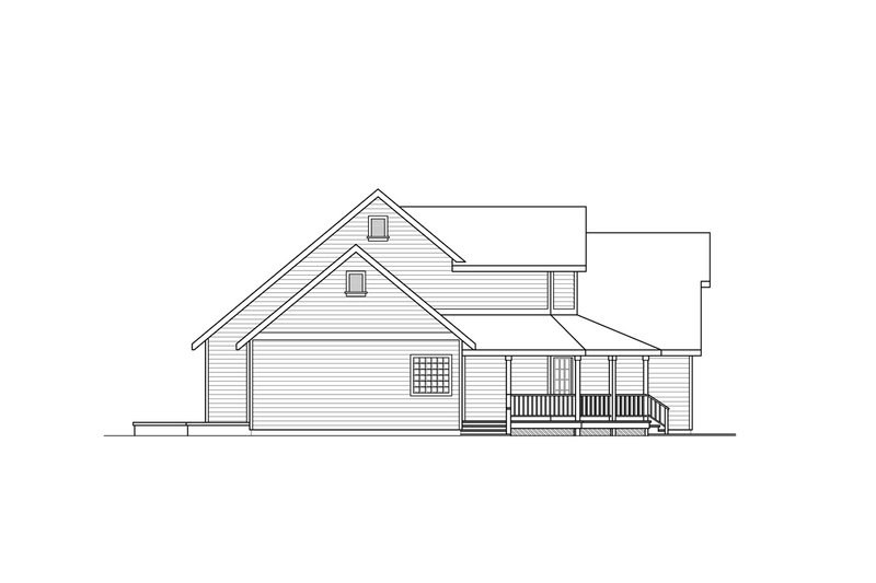 House Plan Design - Exterior - Other Elevation for Country House Plan #124-397 - 3 bed, 2.5 bath