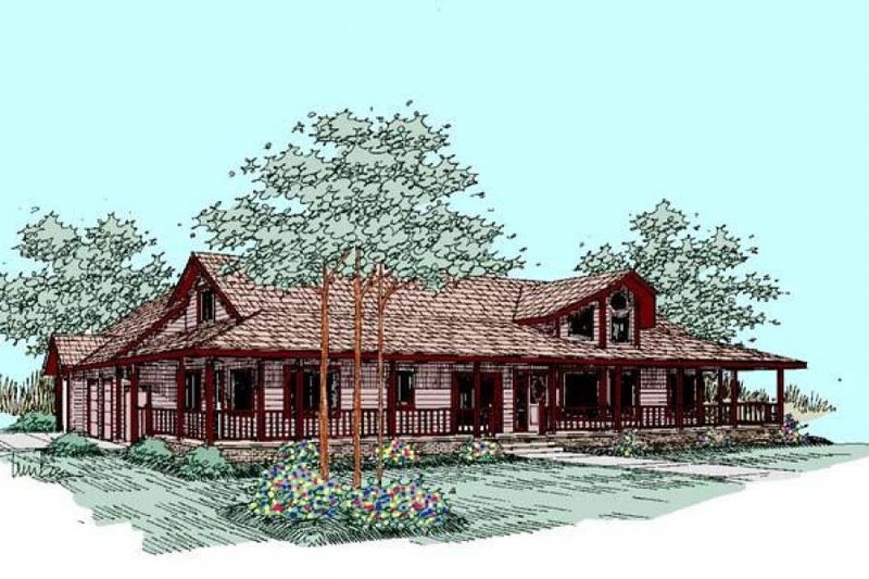 Dream House Plan - Country Exterior - Front Elevation Plan #60-265