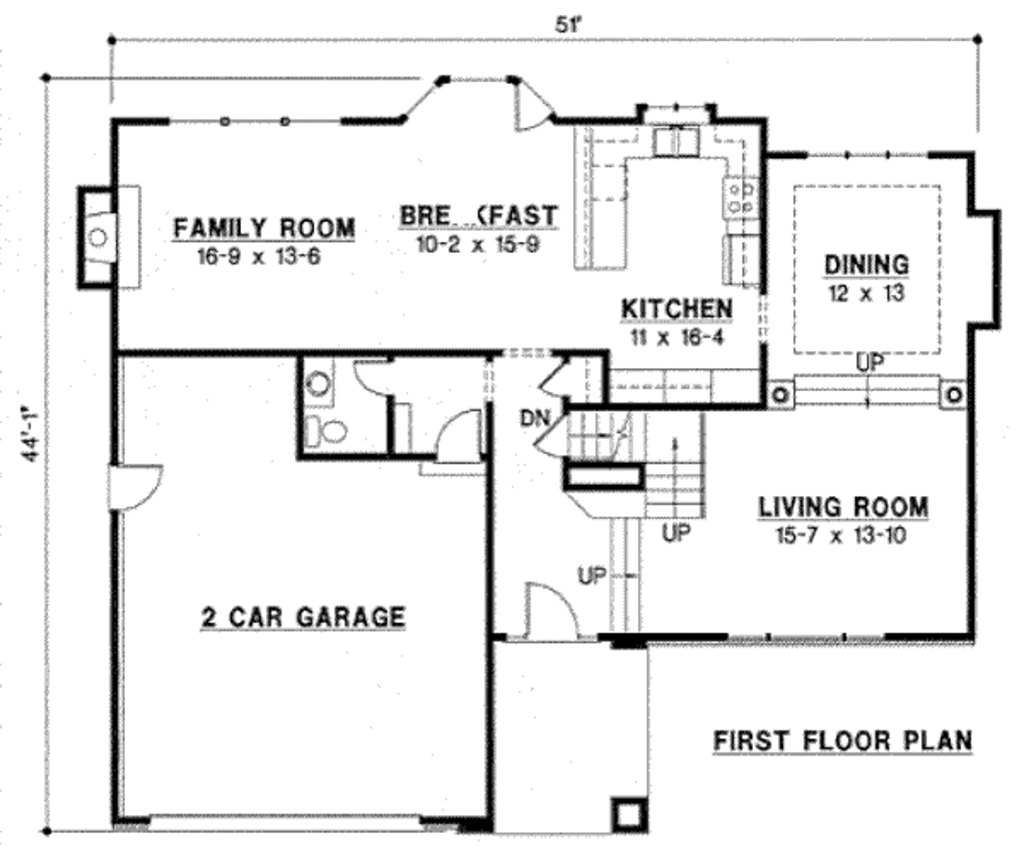 Traditional Style House Plan - 3 Beds 2.5 Baths 2359 Sq/Ft Plan #67-762 ...