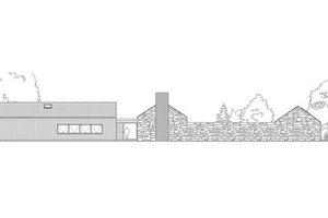 Exterior - Rear Elevation for Ranch House Plan #520-9 - 2 bed, 3 bath