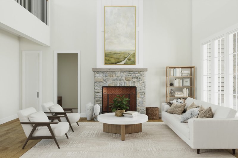Dream House Plan - Interior - Family Room for Traditional House Plan #461-109 - 4 bed, 4.5 bath