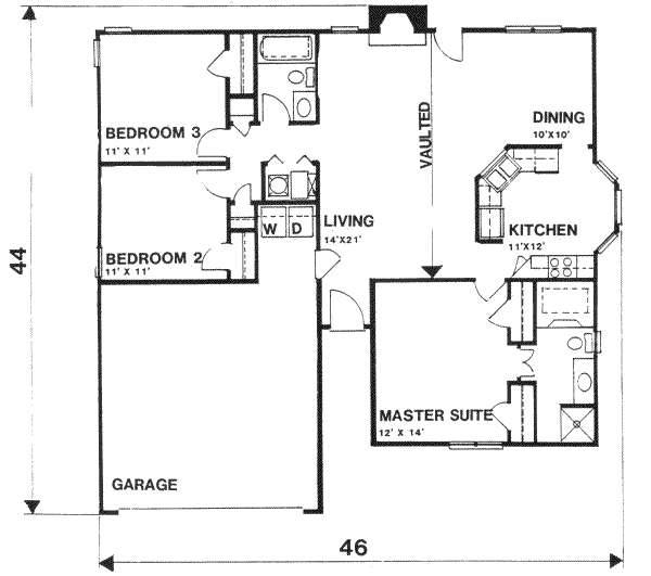 Traditional Floor Plan - Main Floor Plan #30-117