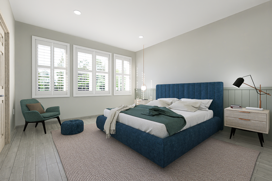 Interior - Master Bedroom 1 for Traditional House Plan #1060-188 - 3 bed, 2 bath
