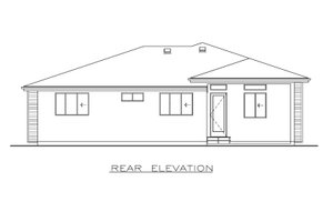Exterior - Front Elevation 4 for Modern House Plan #1100-28 - 3 bed, 2 bath