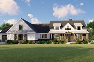 Home Plan - Farmhouse Exterior - Front Elevation Plan #1064-116