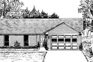 Ranch Exterior - Front Elevation Plan #30-146