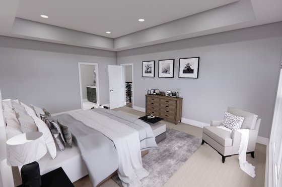 Interior - Master Bedroom 1 for Farmhouse House Plan #51-1327 - 3 bed, 2.5 bath