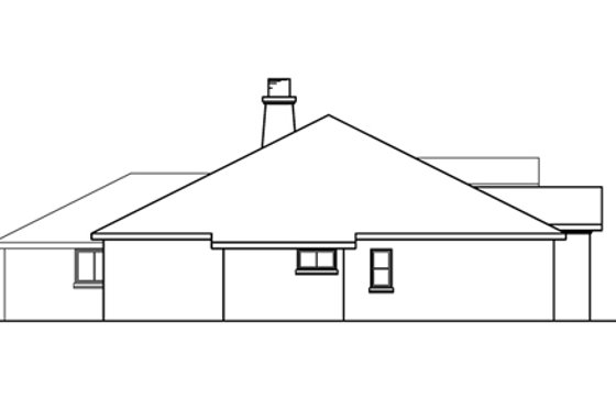 Exterior - Other Elevation for Mediterranean House Plan #124-352 - 3 bed, 2.5 bath