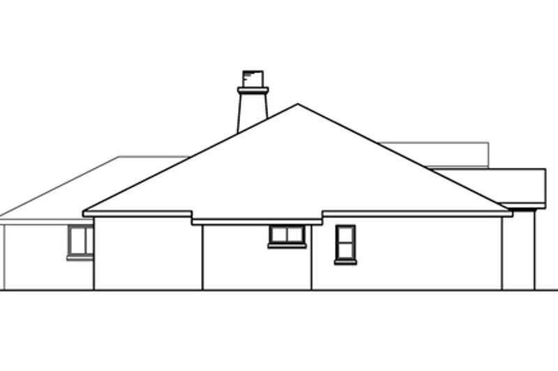 Home Plan - Exterior - Other Elevation for Mediterranean House Plan #124-352 - 3 bed, 2.5 bath