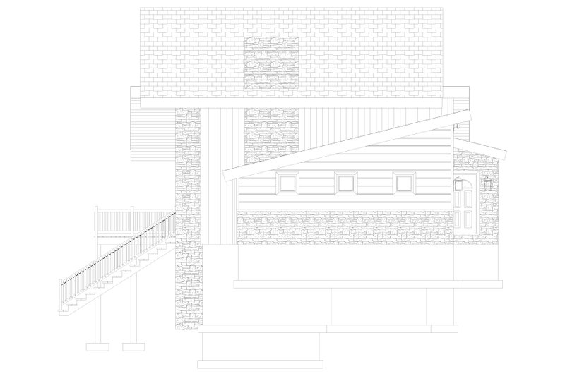 Dream House Plan - Exterior - Other Elevation 1 for Modern House Plan #1060-365 - 3 bed, 2.5 bath