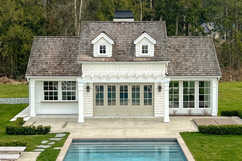 House Blueprint - Exterior - Front Elevation 3 for Beach House Plan #1114-31 - 1 bed, 1 bath