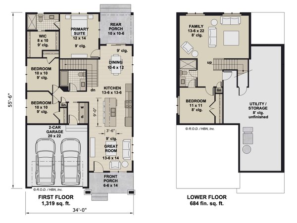 Bungalow Floor Plan - Main Floor Plan #51-1329