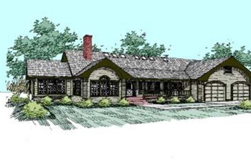 Architectural House Design - Craftsman Exterior - Front Elevation Plan #60-288