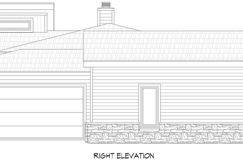 Architectural House Design - Exterior - Other Elevation 1 for Contemporary House Plan #932-1431 - 3 bed, 2.5 bath