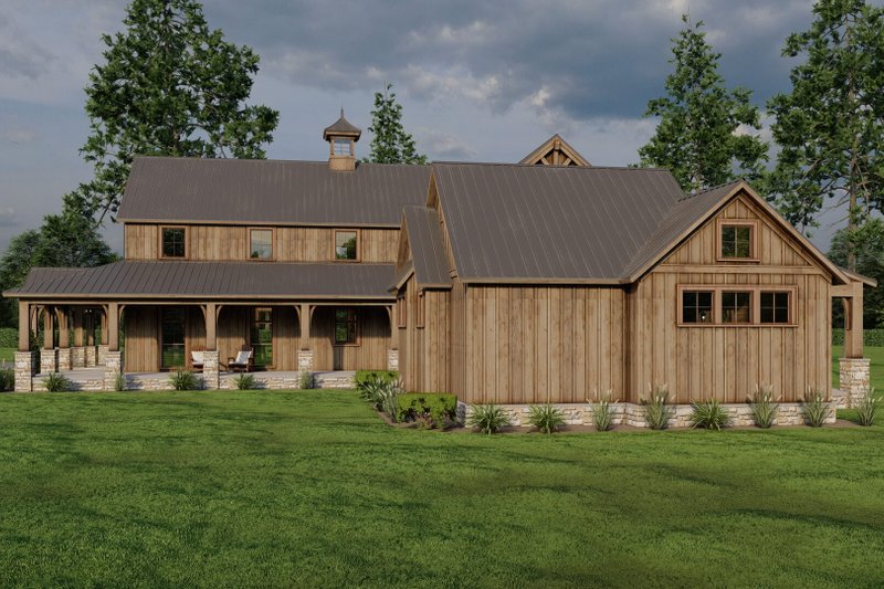 Dream House Plan - Exterior - Other Elevation 1 for Farmhouse House Plan #923-340 - 4 bed, 4.5 bath