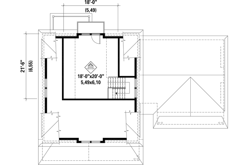 Architectural House Design - Floor Plan - Other Floor for Country House Plan #25-4688 - 4 bed, 2 bath