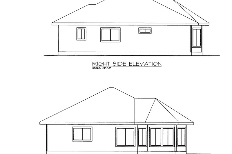 Home Plan - Exterior - Other Elevation for Adobe / Southwestern House Plan #117-964 - 2 bed, 2 bath