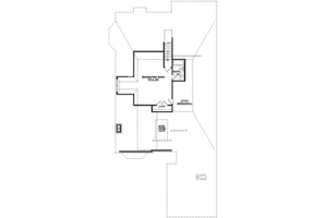 Floor Plan - Upper Floor for European House Plan #81-616 - 3 bed, 2 bath