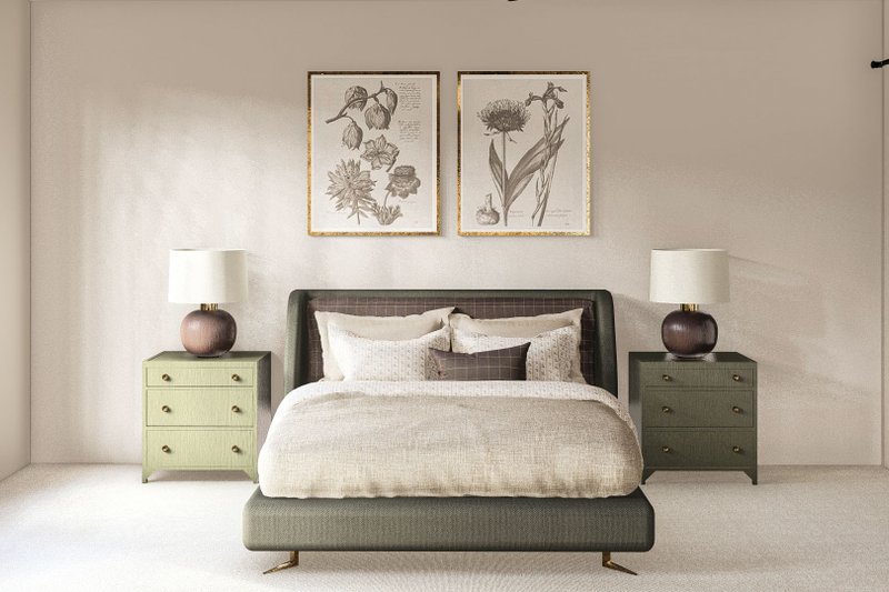 Home Plan - Interior - Master Bedroom 1 for Farmhouse House Plan #455-207 - 4 bed, 3.5 bath