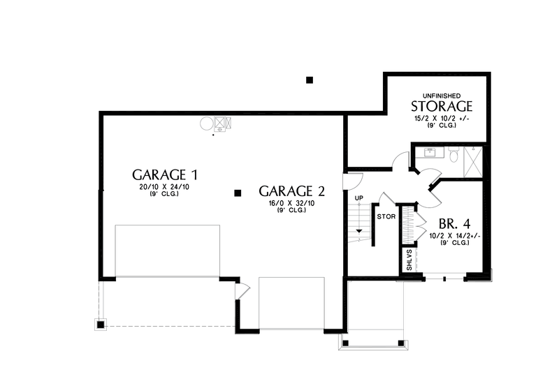 Home Plan - Floor Plan - Lower Floor for Traditional House Plan #48-1052 - 4 bed, 3 bath
