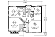 Ranch Style House Plan - 2 Beds 1 Baths 934 Sq/Ft Plan #25-1123 