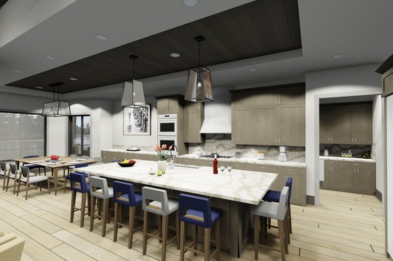 Interior - Kitchen for Contemporary House Plan #1069-31 - 5 bed, 5.5 bath