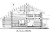 Log Style House Plan - 2 Beds 2 Baths 1648 Sq/Ft Plan #117-589 