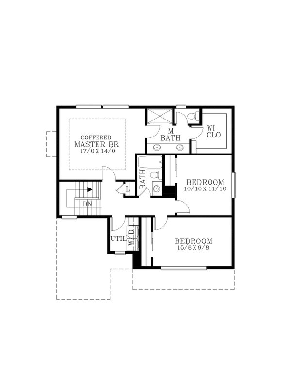 House Blueprint - Prairie Floor Plan - Upper Floor Plan #53-733