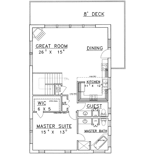 Dream House Plan - Traditional Floor Plan - Main Floor Plan #117-327