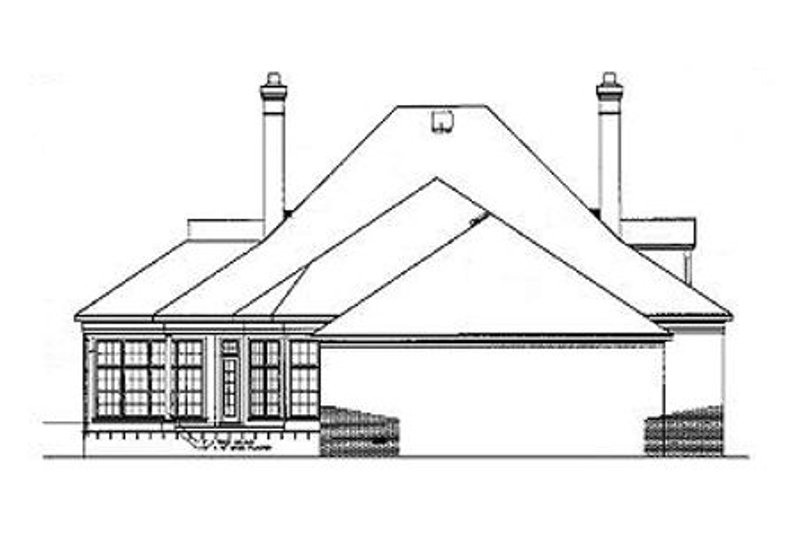 Dream House Plan - Exterior - Rear Elevation for Southern House Plan #45-170 - 4 bed, 3 bath